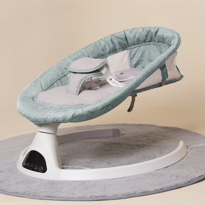 Tilt Adjustable Lying Bed Children Smart Electric Bluetooth Crib USB Play Music