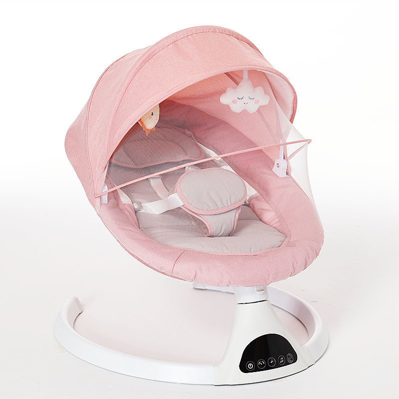 Tilt Adjustable Lying Bed Children Smart Electric Bluetooth Crib USB Play Music